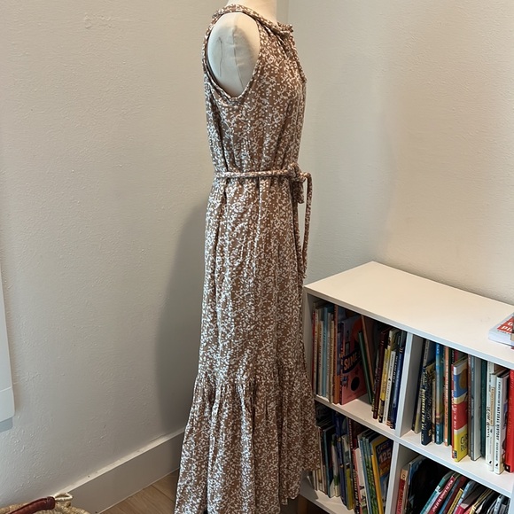Like-new Mirth Caftans Corsica Halter Maxi Dress in Desert Sand - Picture 13 of 15